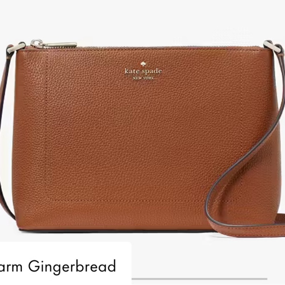 Kate Spade Leila medium Crossbody Bag -warm gingerbread